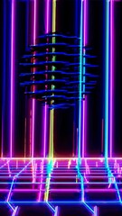 Leinwandbilder - abstract background with lights