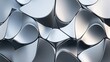 © TonyGentil - Modern abstract 3D design with bold geometric shapes and flowing patterns in silver and gray