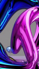 Poster - abstract purple background with smoke