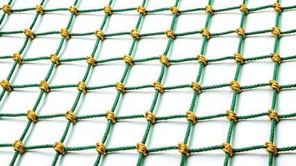 Green and Gold Knotted Netting Texture