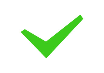 Poster - A bold green checkmark symbol representing confirmation or approval, often used in forms or apps.