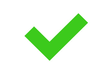 A bright green checkbox indicating agreement, completion, or approval. clear, bold, and universally recognizable.