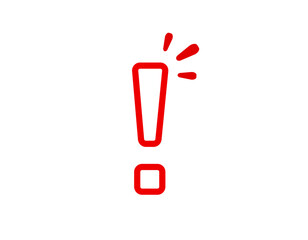 Poster - a bold red exclamation mark icon, symbolizing urgency and attention. perfect for alerts.