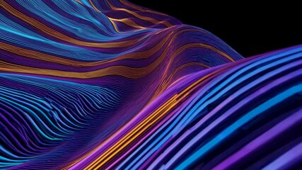 Leinwandbilder - abstract background with colorful lines