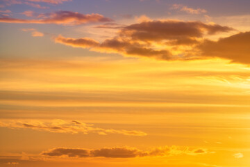 Wall Mural - dramatic red, orange, and yellow real fiery sky at sunset. suitable for sky replacement, background 