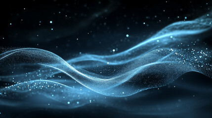 Wall Mural - White fast speed trail with sparkles on dark background. Glow and blur motion effect vector illustration set. Transparent dynamic frost air tail streak. Isolated png magic wind swirl design.