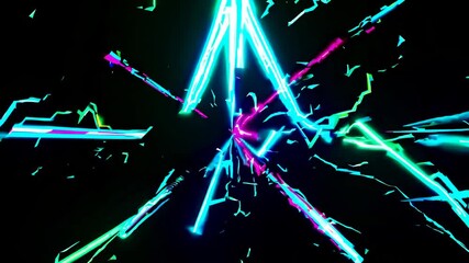Aufkleber - abstract background with glowing lights
