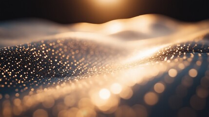 Poster - Abstract energy fields with floating numbers creating a mesmerizing visual experience of digital and natural synergy