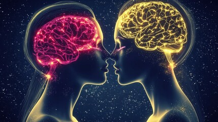 Poster - visualizing the interconnected realms of the cerebral mind and cognitive processes an of the brain s