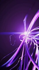 Poster - abstract purple background with lines