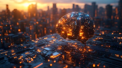 Poster - Neural circuit and electronic cyber brain in circuit 