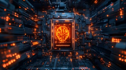 Poster - Neural circuits and a cyber brain in circuit within a quantum computing system, Science Background