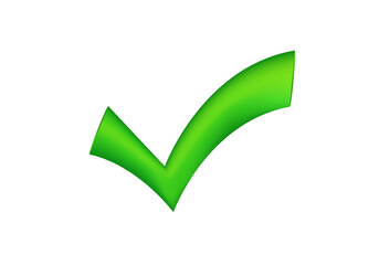 Poster - A large green check mark icon, symbolizing confirmation, approval, or success in tasks.