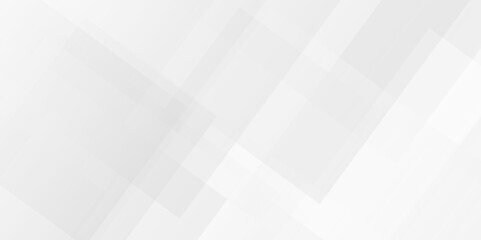 Fototapete - White and gray overlap triangle geometric technology pattern. minimal rectangle randomly arranged white lines transparent web square background layers. overlapping presentation design.	