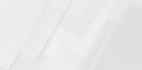 Poster - white and gray overlap triangle geometric technology pattern. minimal rectangle randomly arranged wh
