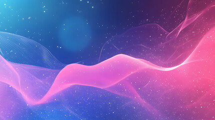 Poster - Futuristic investment strategies in electric pink and blue digital realm abstract design virtual environment modern perspective