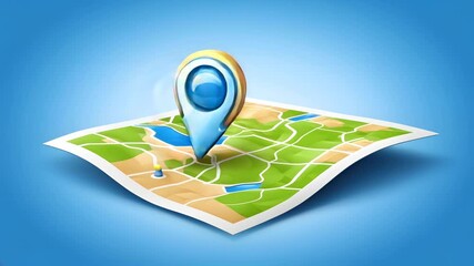 Poster - Pin on the map navigation marker