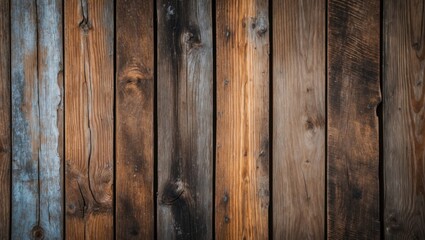 Poster - Rustic wooden planks background showcasing a blend of textures and colors ideal for vintage-themed designs and natural aesthetics.