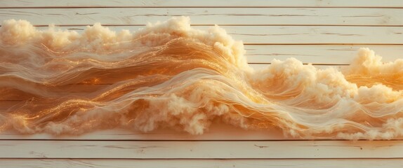 Poster - Warm vintage wooden planked background with soft textured elements showcasing a serene and cozy atmosphere. Transform your space with style.