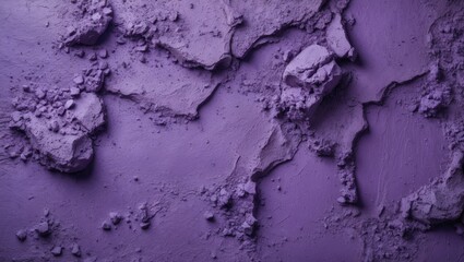 Poster - Vintage purple stucco texture with cracks and rough surfaces, ideal for backgrounds in design and artistic projects.