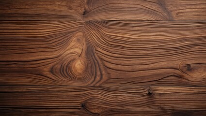 Poster - Rich walnut wood grain texture with intricate patterns suitable for interior design and natural aesthetics backgrounds.