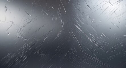 Aufkleber - Silver brushed metal texture with scratches and highlights, ideal for backgrounds or industrial design applications.