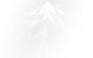 Wall Mural - the effect of lightning thunderstorm and lightning