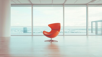 Poster - Scandinavian Modern Office Design, light wood accents, natural textures, minimalist decor, warm atmosphere, professional environment, spacious layout, contemporary elegance