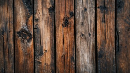 Poster - Textured vintage teak wood background showcasing intricate knots and grain patterns in warm hues ideal for rustic design projects.