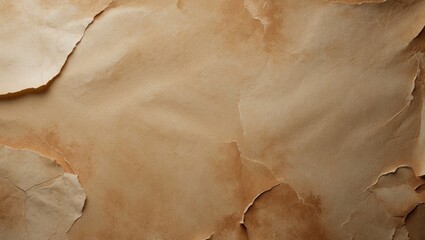 Poster - Textured vintage paper background with creases and a pale brown hue, ideal for artistic and historical design projects.