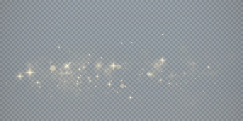 Wall Mural - christmas light effect with dust, fantasy sparkles, and festive flares. features glistering, glitter