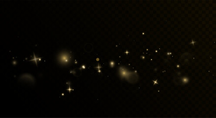 Wall Mural - christmas light effect with dust, fantasy sparkles, and festive flares. features glistering, glitter