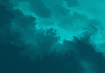 Wall Mural - this image presents a diffused background with a blue to green gradient and a light, flowing ribbon,