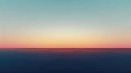 Wall Mural - a simple and serene sunset over a horizon.
