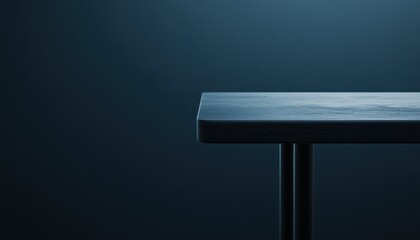 Aufkleber - Dark Blue Textured Tabletop Mockup with Minimalist Background