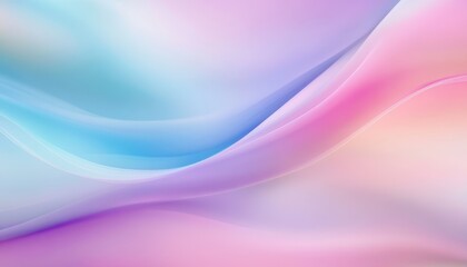 Aufkleber - Dreamy Pastel Wave Background with Soft Shimmering Textures