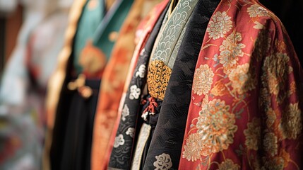 Poster - A variety of colorful ties displayed on a rack, perfect for office or personal use