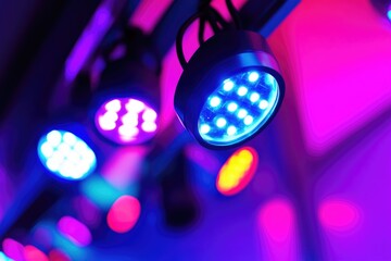 Poster - A collection of lights on a ceiling
