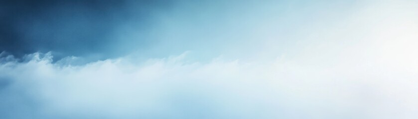 Poster - Soft Blue Sky with White Clouds Peaceful and Serene Atmosphere