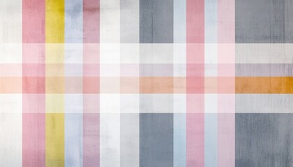 Poster - Soft Pastel Plaid Pattern Texture Background