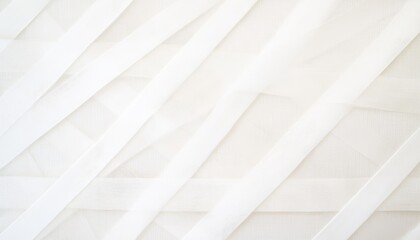 Poster - Subtle White Fabric Texture with Diagonal Lines, Elegant Minimalist Background
