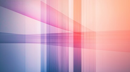 Poster - a colorful abstract painting with a pink and blue background and red