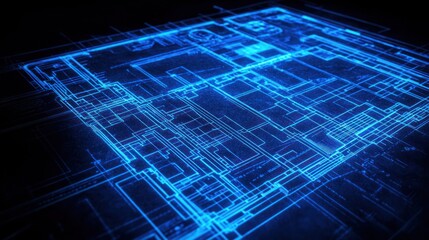 Poster - Abstract Circuit Board Design