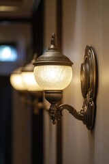 Poster - Simple wall-mounted lights providing illumination