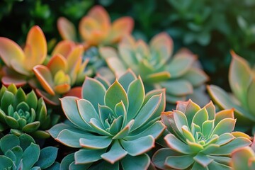 Poster - A detailed view of various plants with different textures and colors, great for decorative or educational purposes