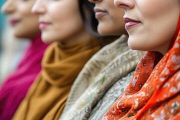 Poster - A group of women standing side by side, possibly friends or colleagues