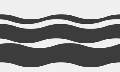 Poster - abstract wavy lines graphic design. simple, elegant black and white pattern ideal for websites, pres