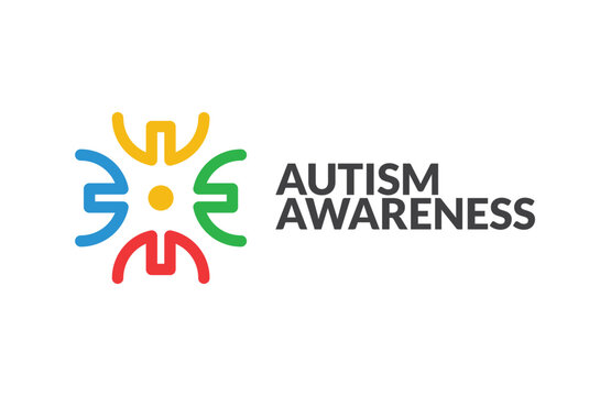 Simple Minimal Clean logo of Autism Awareness