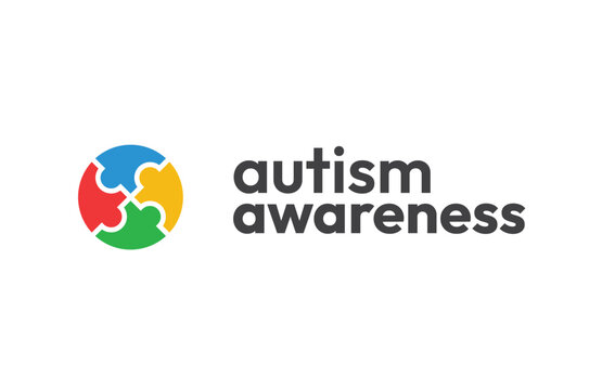 Simple Minimal Clean logo of Autism Awareness