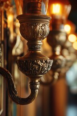 Poster - A close-up shot of a light on a wall, great for highlighting small details